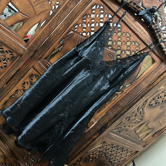 Frederick’s of Hollywood Slip Dress with Crisscross Back - Picture 3 of 7